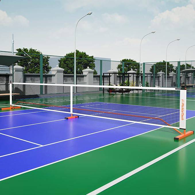 PickleTech 3.0 Portable Pickleball Net System 22FT Orange - Gem Sports