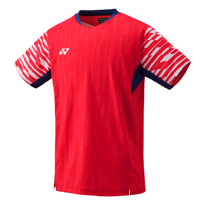 YONEX 2025 China National Team Men's Crew Neck Shirt 10644YX - Clear Red