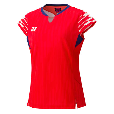 YONEX 2025 China National Team Women's Crew Neck Shirt 20860YX - Clear Red
