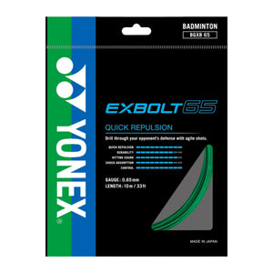 YONEX EXBOLT 65 Badminton String Set (10m) - Green