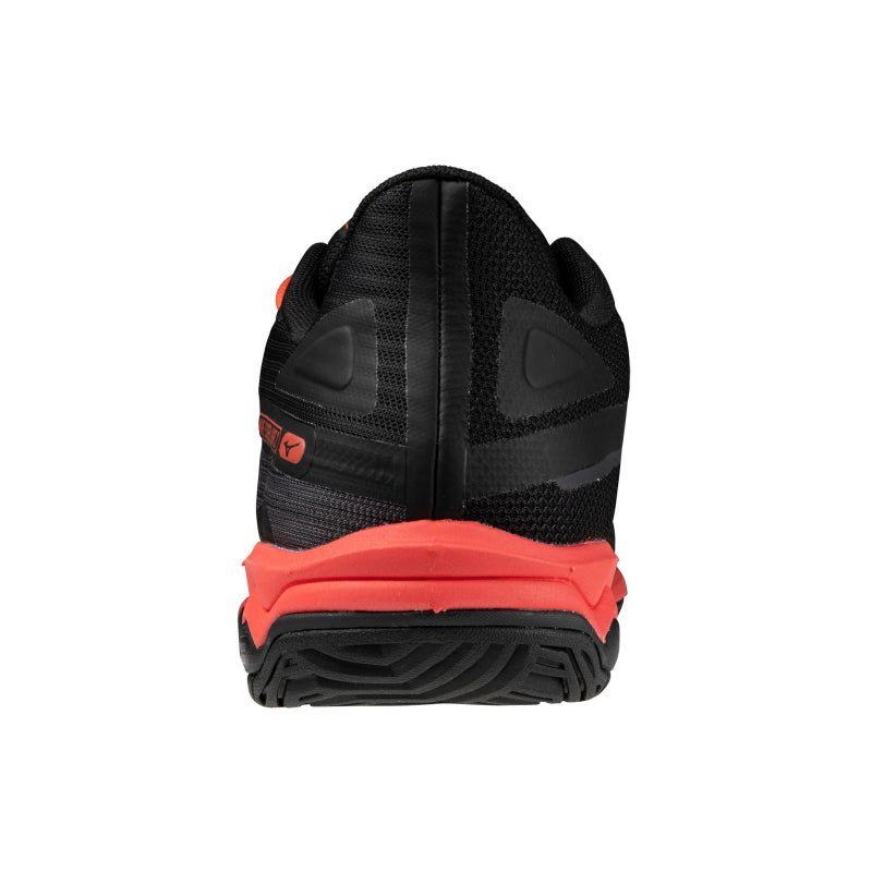 (CLEARANCE) MIZUNO WAVE EXCEED LIGHT 2 AC MEN'S Tennis Shoes Black/Radiant Red - Gem Sports