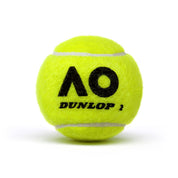 DUNLOP Australian Open (3 In 1 Tube) Tennis Balls – Official AO Match Ball - Gem Sports