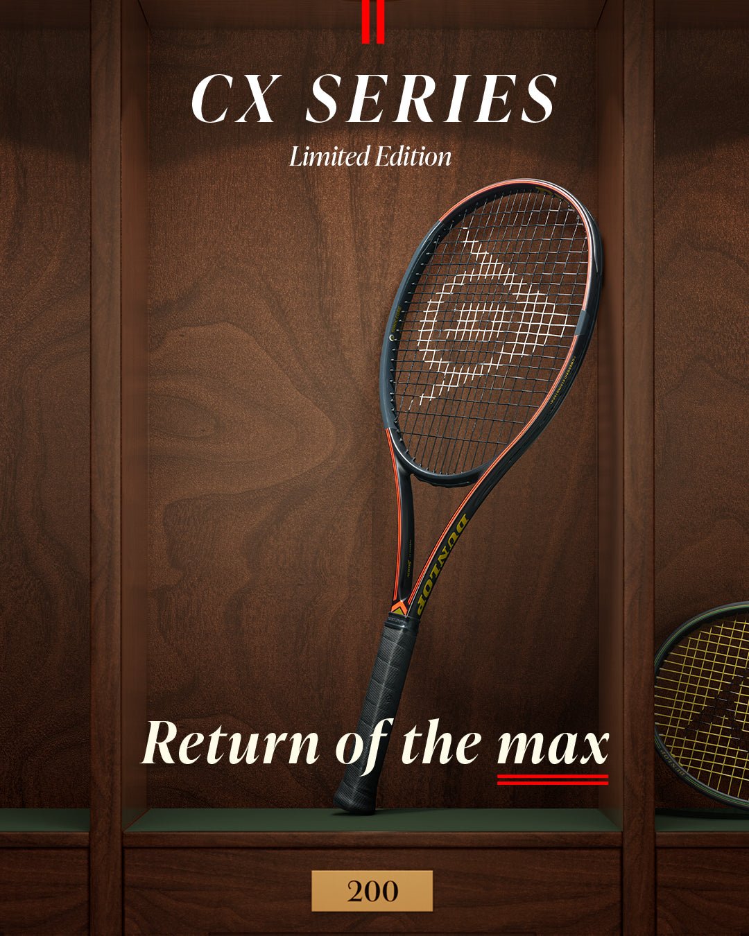 DUNLOP CX 400 TOUR (Limited Edition) 300g Tennis Racquet - Unstrung & Free Grip - Gem Sports