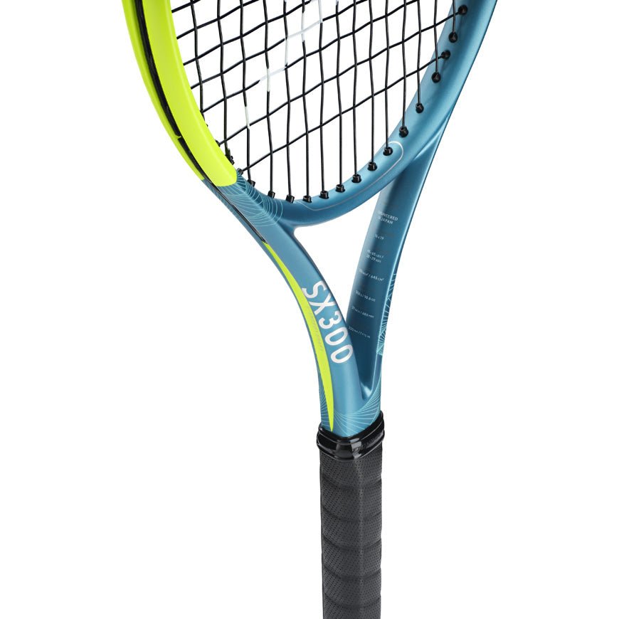 DUNLOP SX 300 (Teal/Yellow) 300g Tennis Racquet - Unstrung & Free Grip - Gem Sports