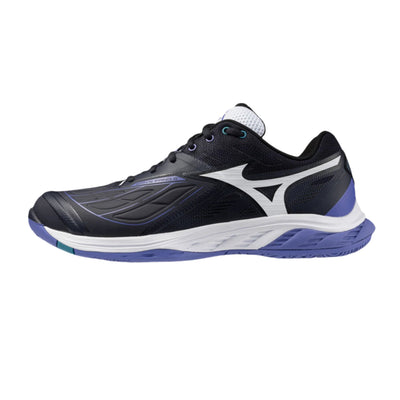 MIZUNO WAVE FANG 2 UNISEX Badminton Shoes - Blue Granite/White/Iris Boom - Gem Sports