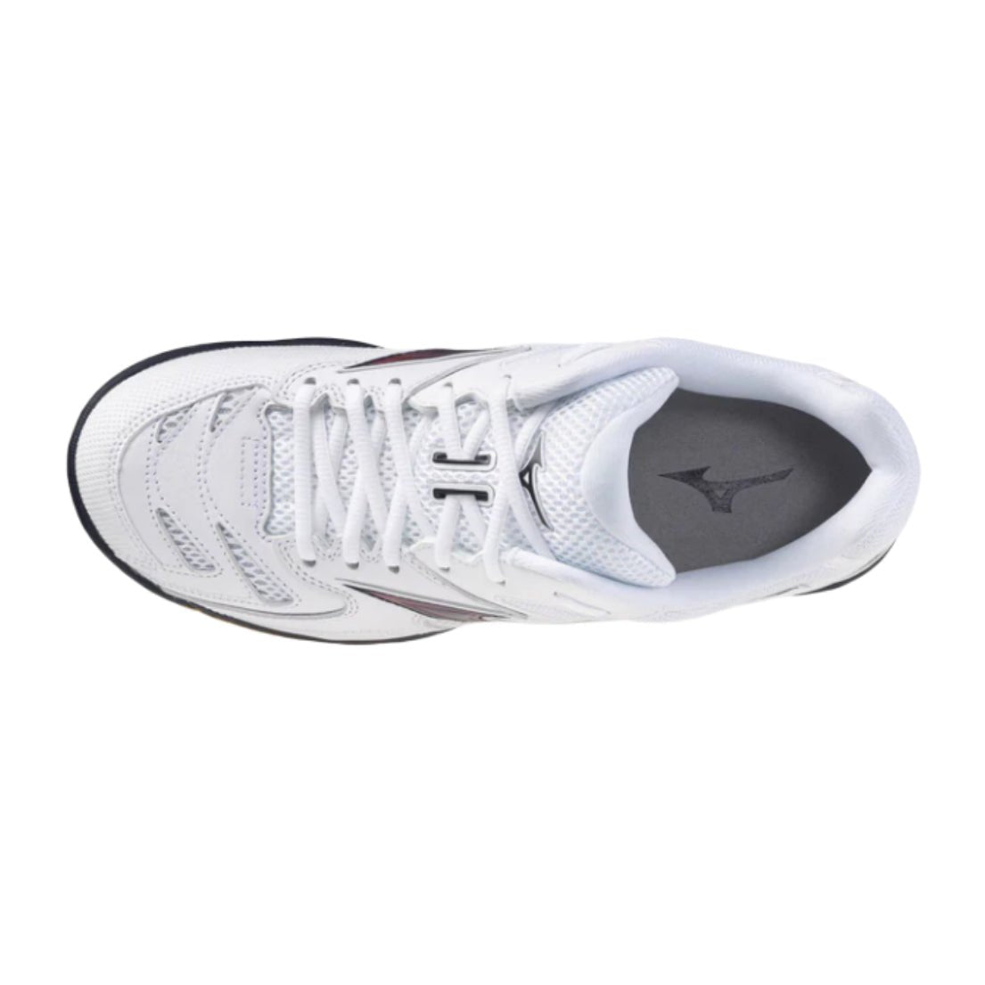 MIZUNO WAVE FANG PRO UNISEX Badminton Shoes - White/Baritone Blue/Calypso Coral - Gem Sports