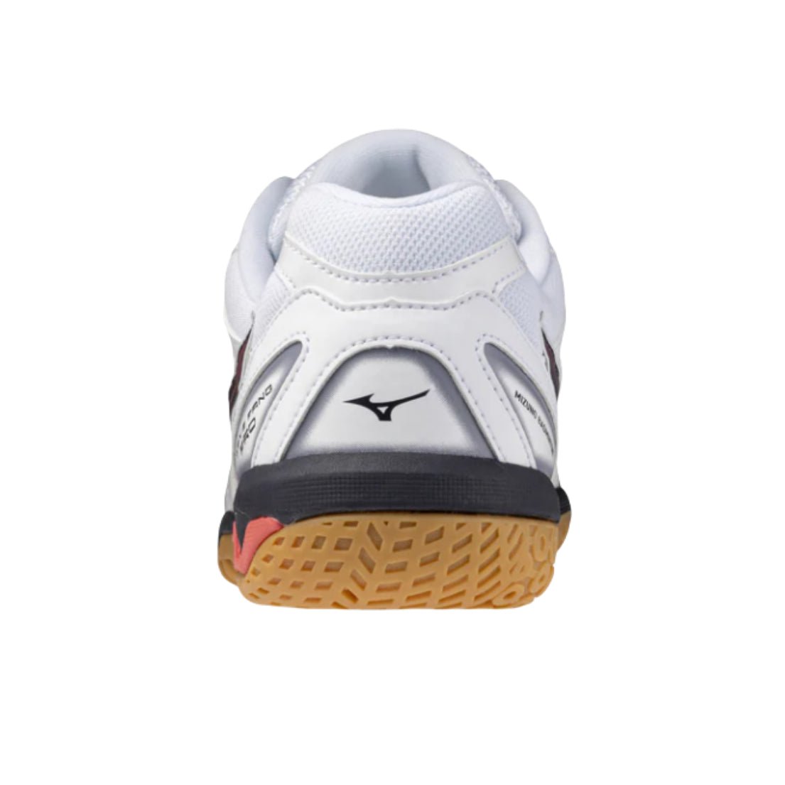 MIZUNO WAVE FANG PRO UNISEX Badminton Shoes - White/Baritone Blue/Calypso Coral - Gem Sports