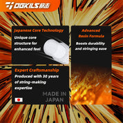 OGKILS DS - BOOM 0.65MM Badminton String Set (10m) Medium Feeling+High Repulsion Multiple Colors - Gem Sports