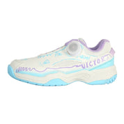 VICTOR A170IIJR - LM JUNIOR Badminton Shoes - Ivory White/ Bonnie Blue - Gem Sports