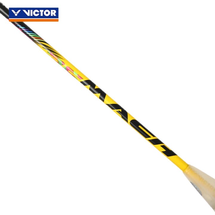 VICTOR AuraSpeed 25 MACH (E - Yellow) 4U/G5 Badminton Racquet – Unstrung & Free Grip - Gem Sports