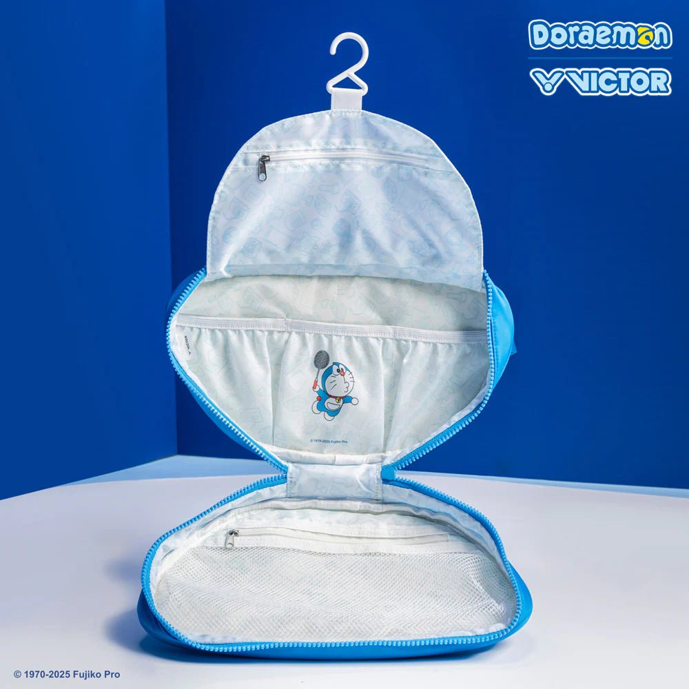 VICTOR x Doraemon Toiletry Bag BG1205DRM Hawaiian Blue - Gem Sports