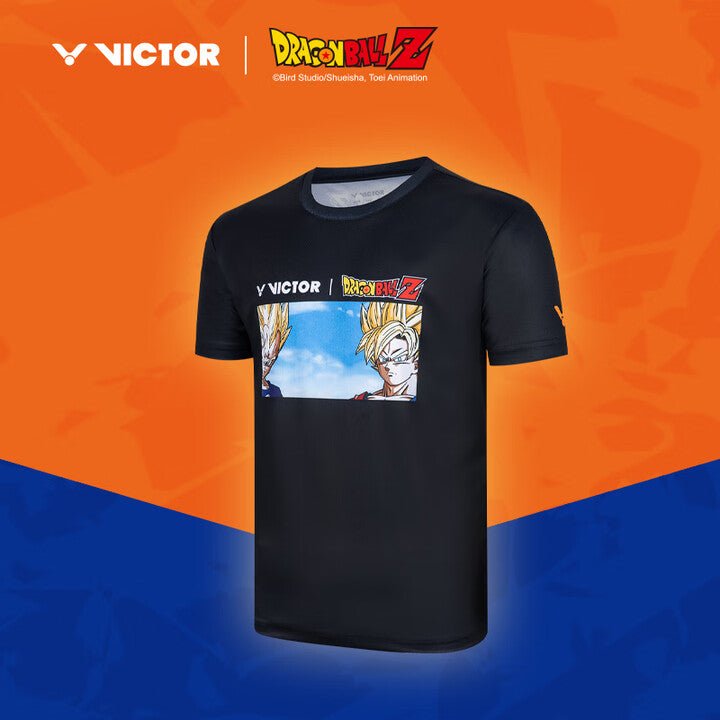 VICTOR x Dragon Ball Z Unisex Knitted T-Shirt - T - 501DBZ - C Black - Gem Sports