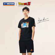 VICTOR x Dragon Ball Z Unisex Knitted T-Shirt - T - 501DBZ - C Black - Gem Sports