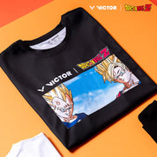 VICTOR x Dragon Ball Z Unisex Knitted T-Shirt - T - 501DBZ - C Black - Gem Sports