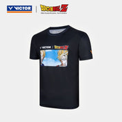 VICTOR x Dragon Ball Z Unisex Knitted T-Shirt - T - 501DBZ - C Black - Gem Sports