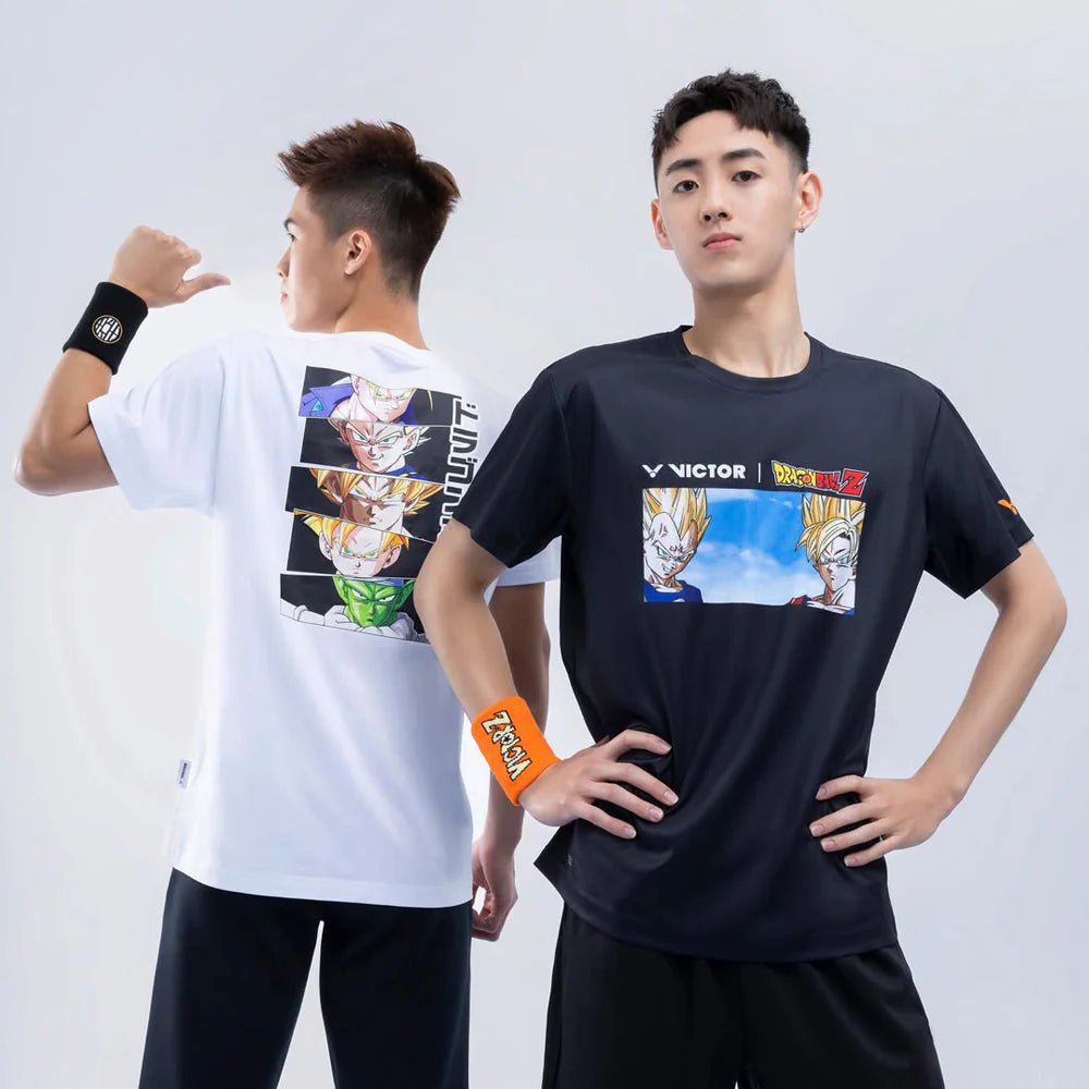 VICTOR x Dragon Ball Z Unisex Knitted T-Shirt - T - 501DBZ - C Black - Gem Sports