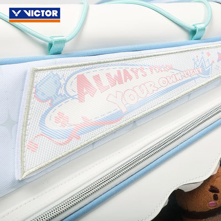 VICTOR x HYQ Rectangular Racquet Bag (6 pcs) BR5658HYQ - White/Blue - Gem Sports