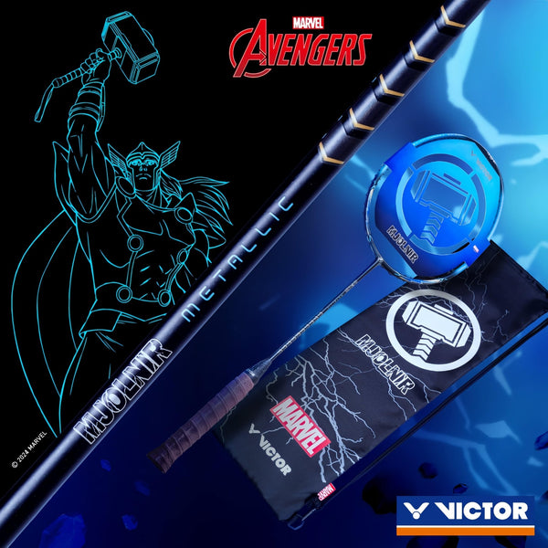 VICTOR X MJOLNIR Metallic Badminton Racquet 4U(83g)G5 - Gem Sports