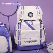 VICTOR x ZSW Backpack BR5056ZSW - White/Purple - Gem Sports