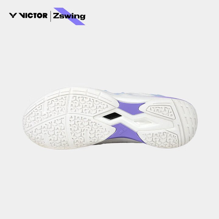 VICTOR x ZSW P8500NitroLite - ZSW UNISEX Badminton Shoes - AJ (Pearly White/Light Dahlia) - Gem Sports