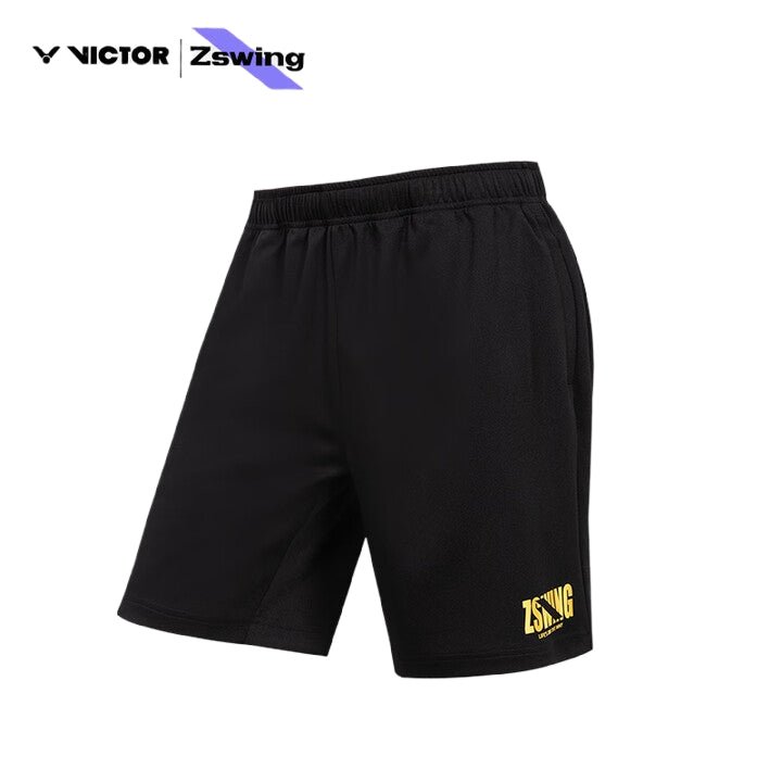 VICTOR x ZSW Unisex Knitted Shorts R - 504ZSW C - Black - Gem Sports
