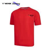 VICTOR x ZSW Unisex T-Shirt (Oversize Fit) T - 501ZSW D - Red - Gem Sports