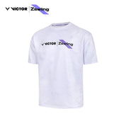 VICTOR x ZSW Unisex T-Shirt (Oversize Fit) T - 502ZSW A - White - Gem Sports