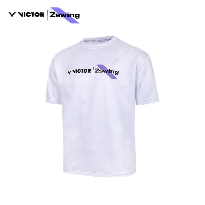 VICTOR x ZSW Unisex T-Shirt (Oversize Fit) T - 502ZSW A - White - Gem Sports