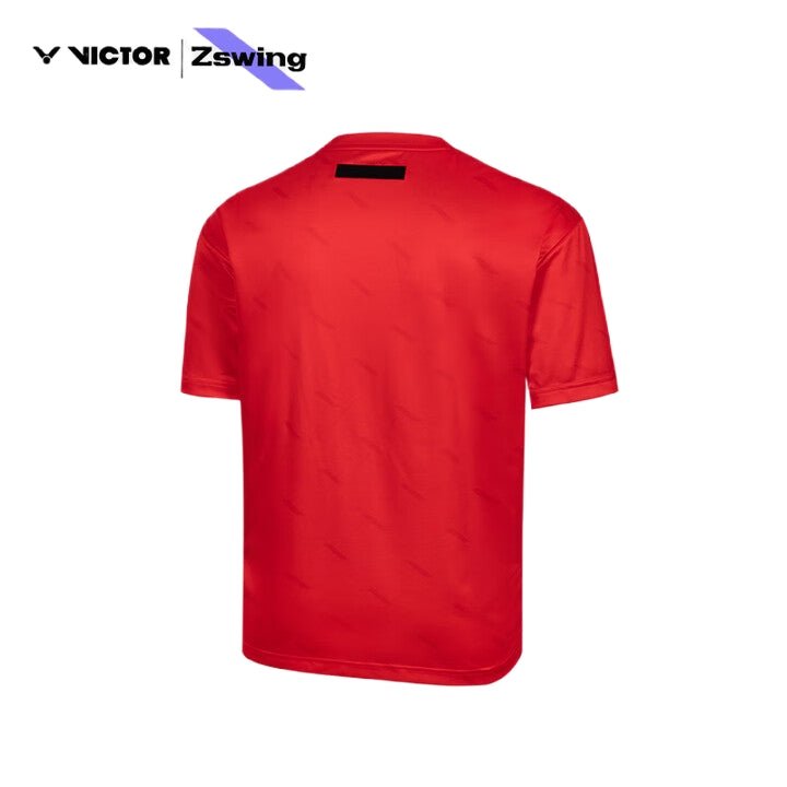 VICTOR x ZSW Unisex T-Shirt (Oversize Fit) T - 502ZSW D - Red - Gem Sports