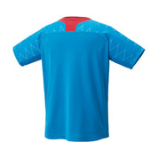 YONEX 2025 Japan National Team Crew Neck Shirt 10698YX Cerulean Blue - Gem Sports