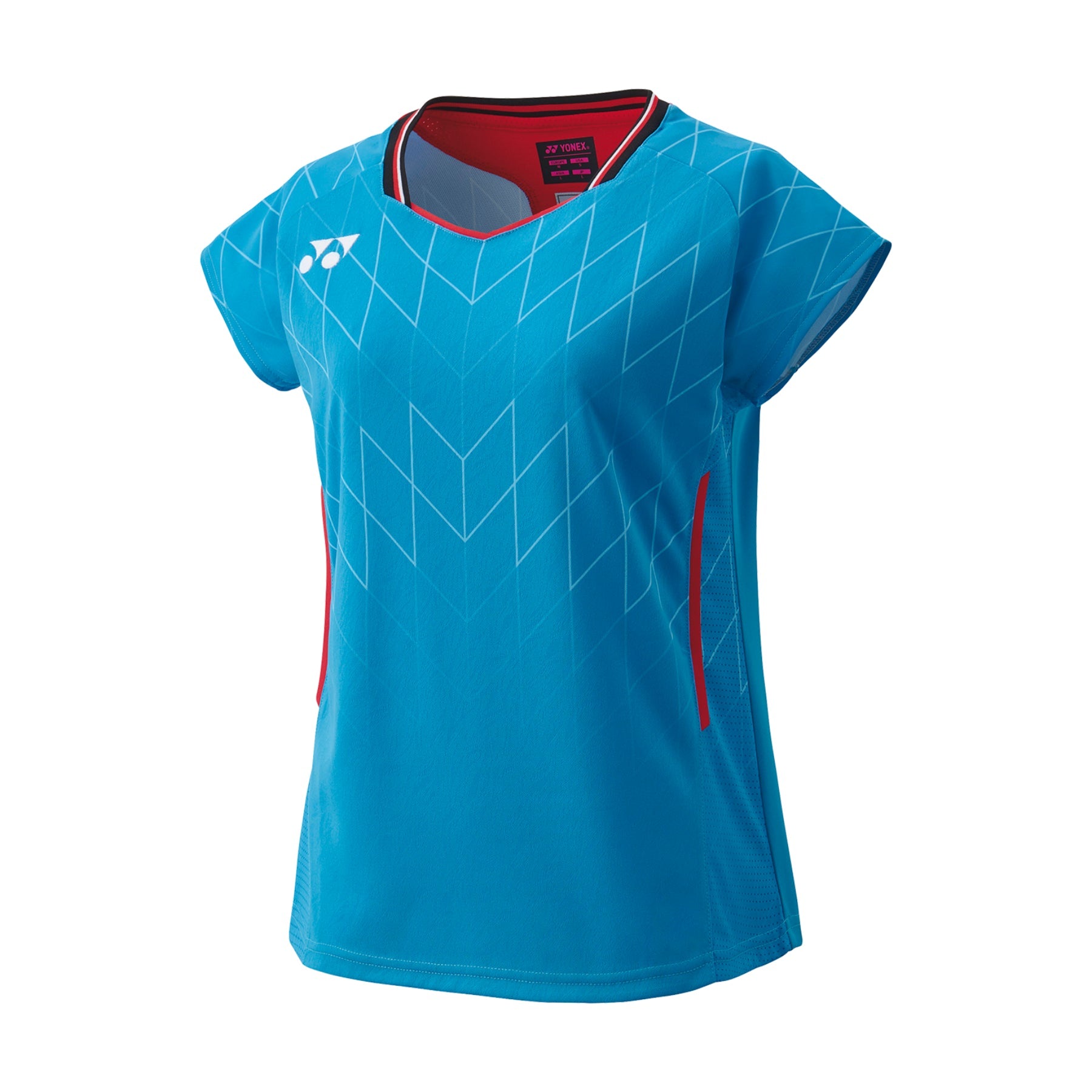 YONEX 2025 Japan National Team Women's Crew Neck Shirt 20915YX Cerulean Blue - Gem Sports