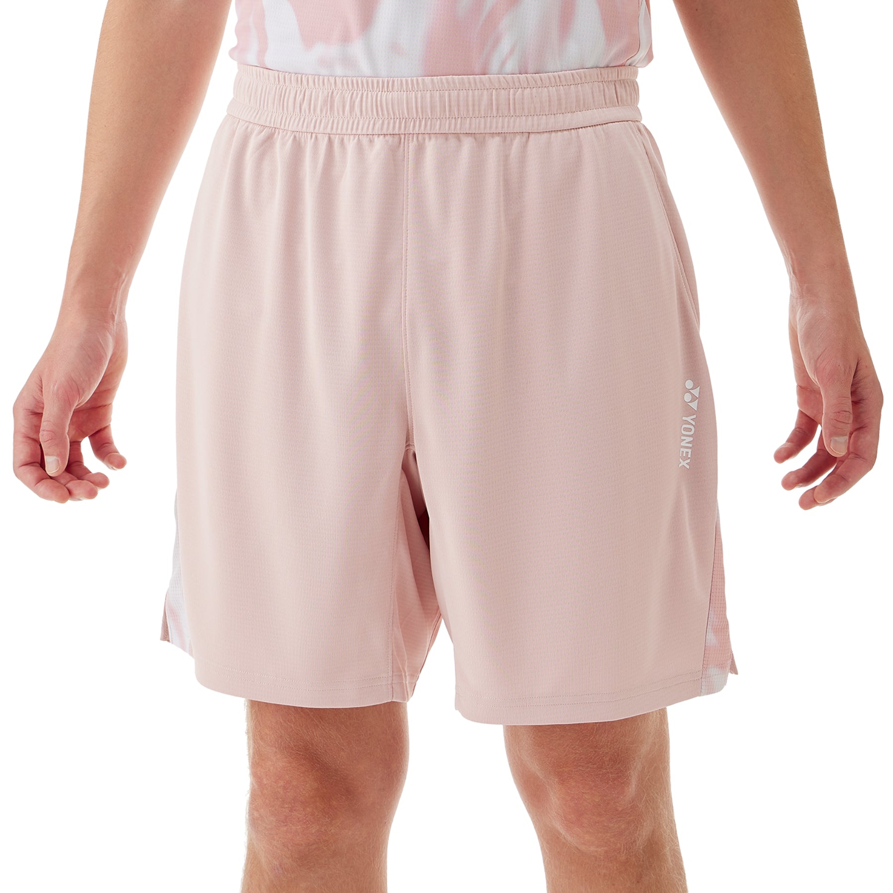 YONEX 2025 Unisex Knit Shorts 15211EX - Smoke Pink - Gem Sports