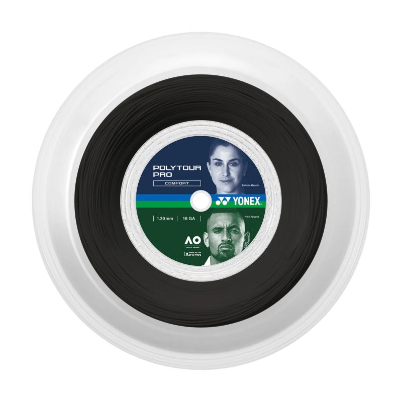 YONEX Poly Tour Pro 16 (1.30mm) Tennis String 200m Reel - Graphite - Gem Sports