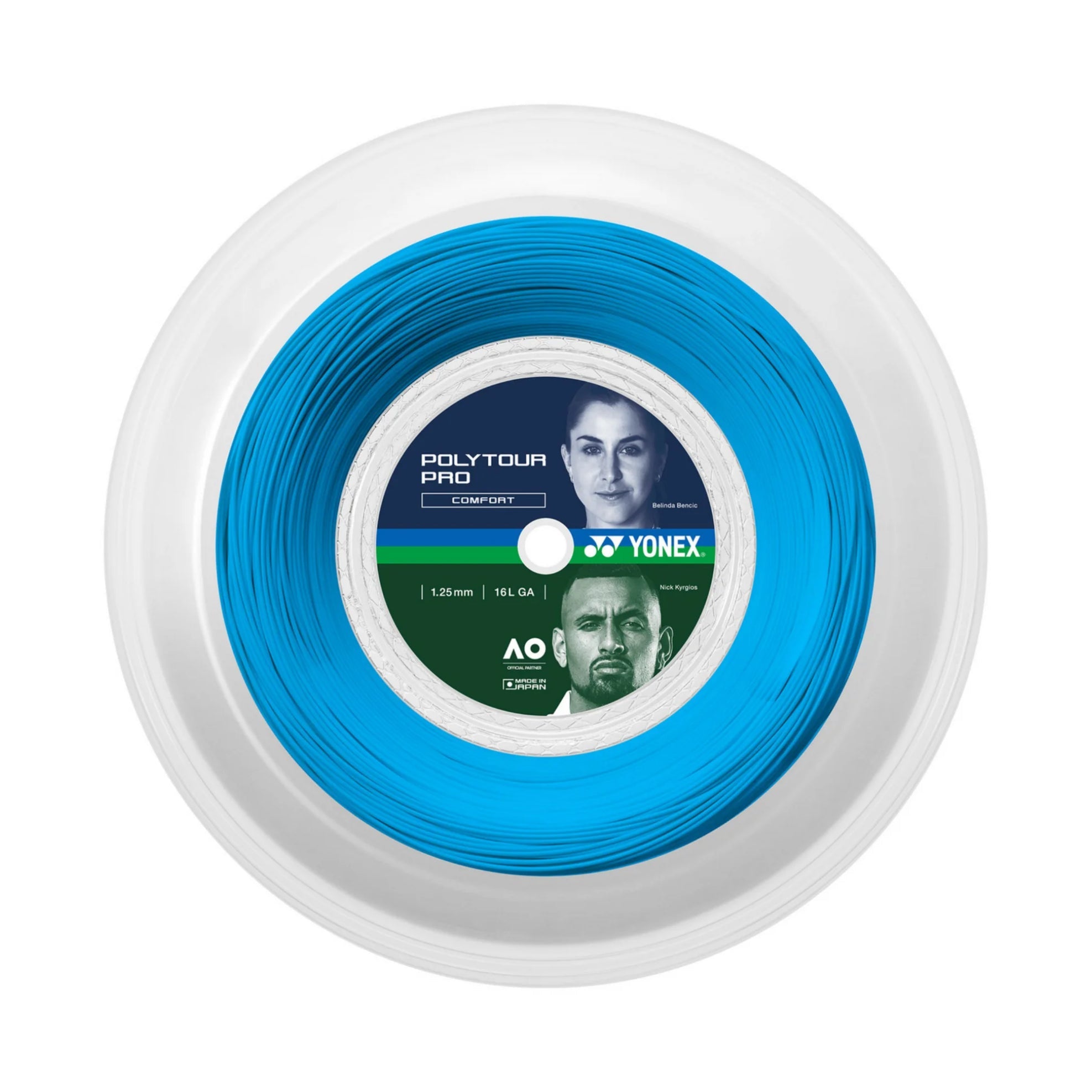 YONEX Poly Tour Pro 16L (1.25mm) Tennis String 200m Reel - Blue - Gem Sports