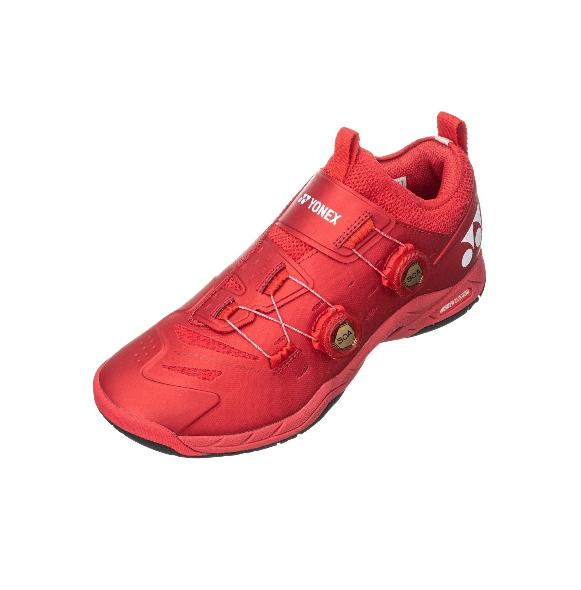Red badminton shoes discount