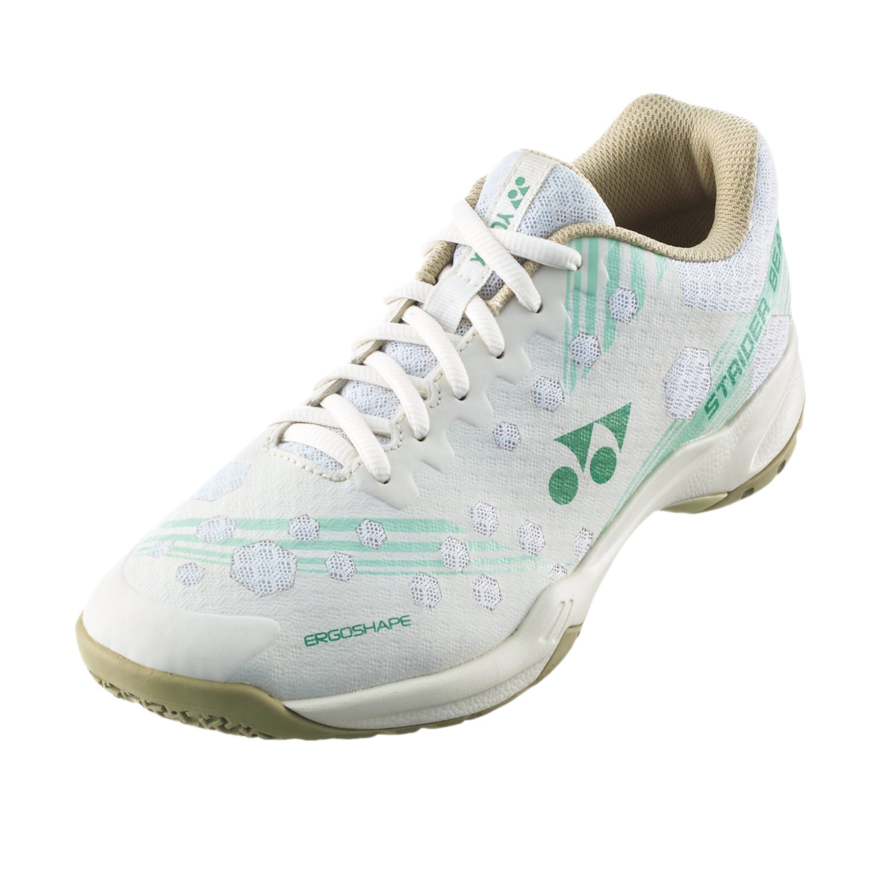 YONEX Power Cushion Strider Beat UNISEX Badminton Shoes - Natural - Gem Sports