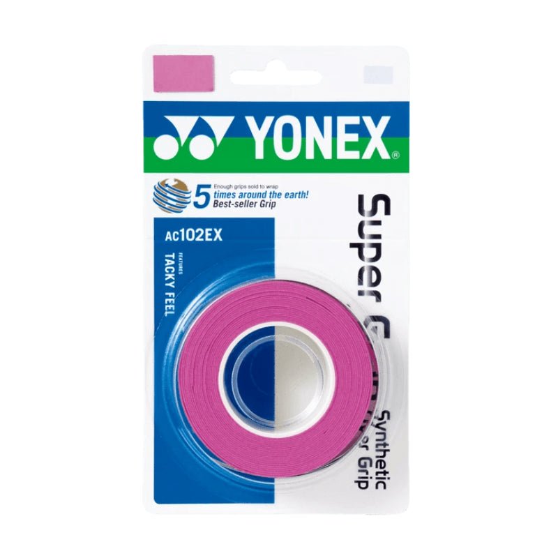 YONEX Wet Super Grip (3 Wraps) AC102EX - Multiple Colors - Gem Sports