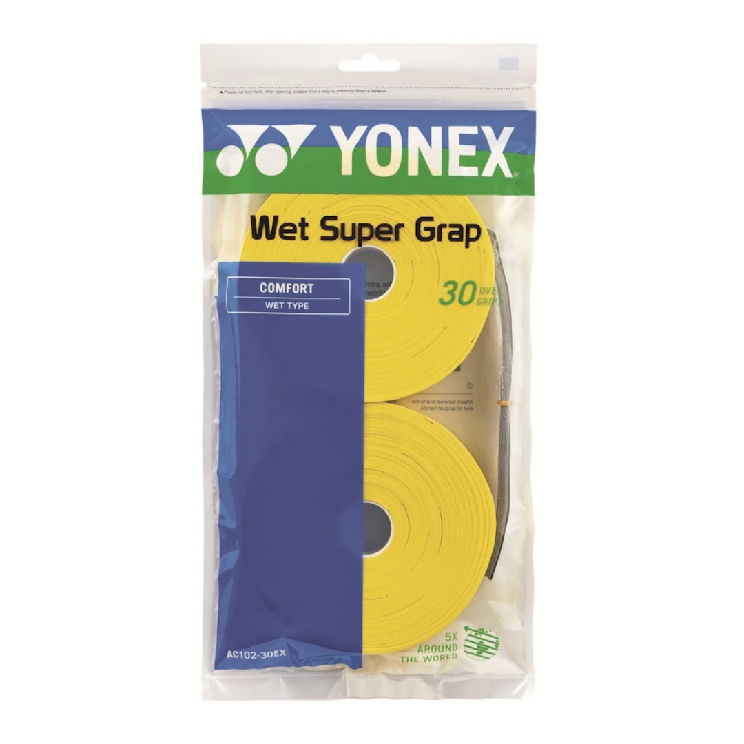 YONEX Wet Super Grip (30 Wraps) AC102EX - 30 - Multiple Colors - Gem Sports