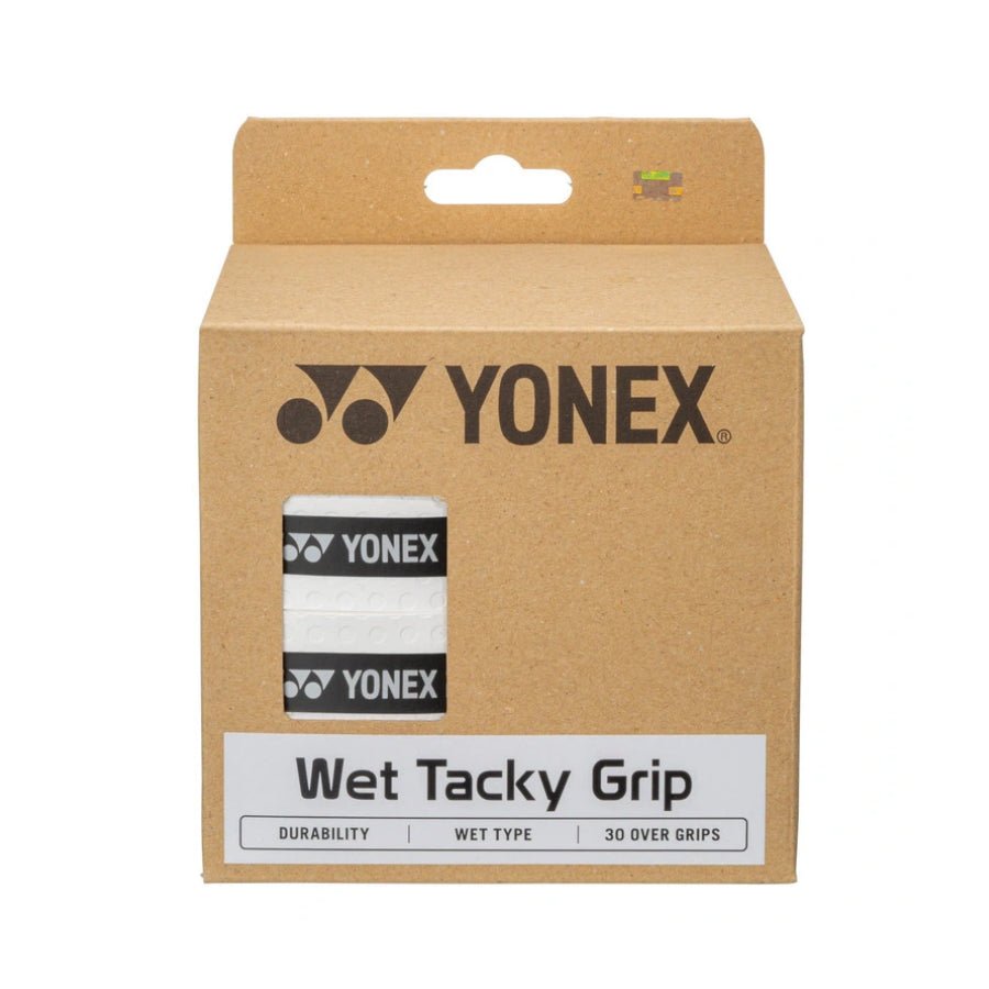 YONEX Wet Tacky Grip (30 Wraps) AC154 - 30 - White - Gem Sports