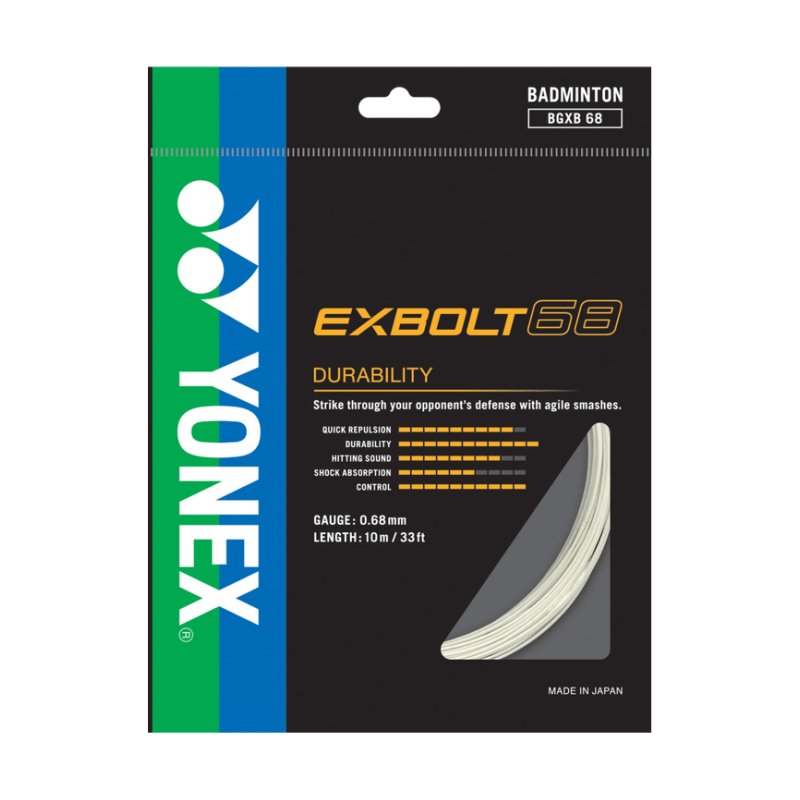 YONEX EXBOLT65 パープル10m 5個セット Yonex Exbolt 65 0.65mm Badminton 200M Reel - W & D Strings