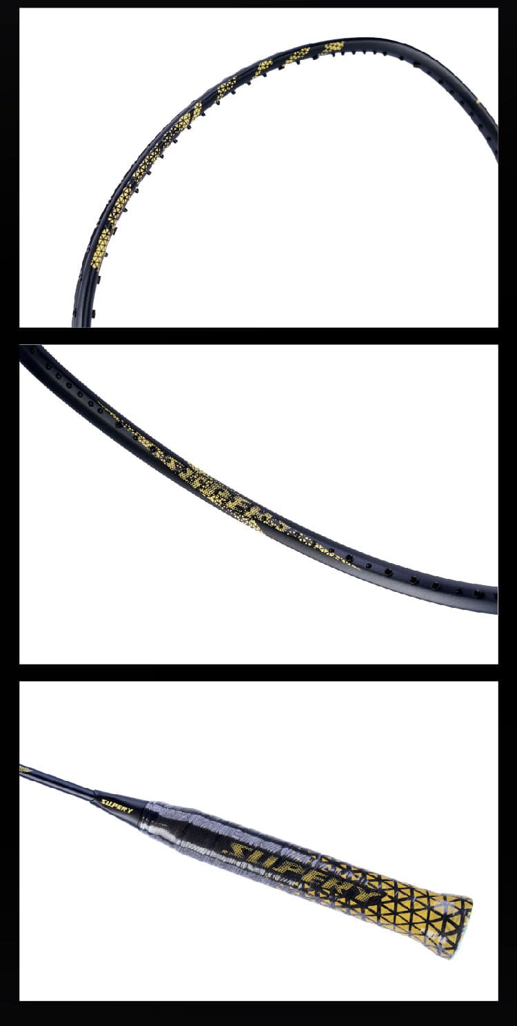 OGKILS LD1000Z Badminton Racquet Black/Yellow - Gem Sports