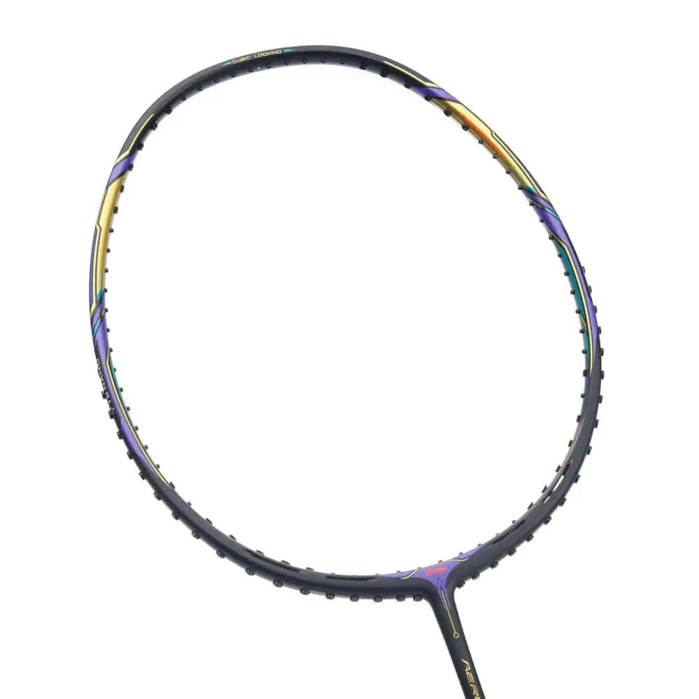 LI-NING Aeronaut 9000i Badminton Racquet Black Gold/Purple - Gem Sports