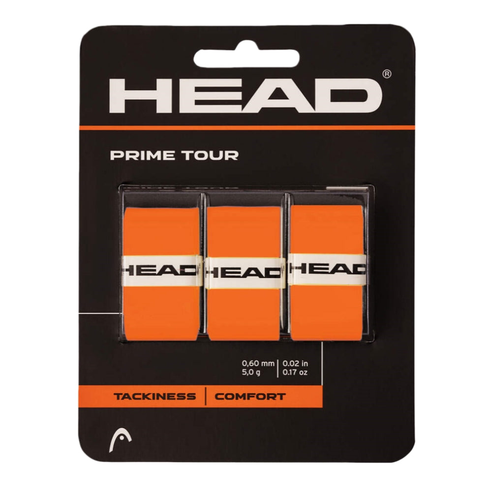 HEAD Prime Tour Overgrip (3 Wraps) – Orange