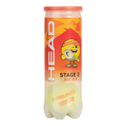 HEAD STAGE 2 ORANGE (3 Ball Can) Tennis Balls – 1 Can