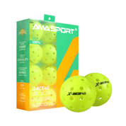 AMA SPORT X-ACE40 Rotational Pickleball Balls Green 12PCS(PET) - Gem Sports