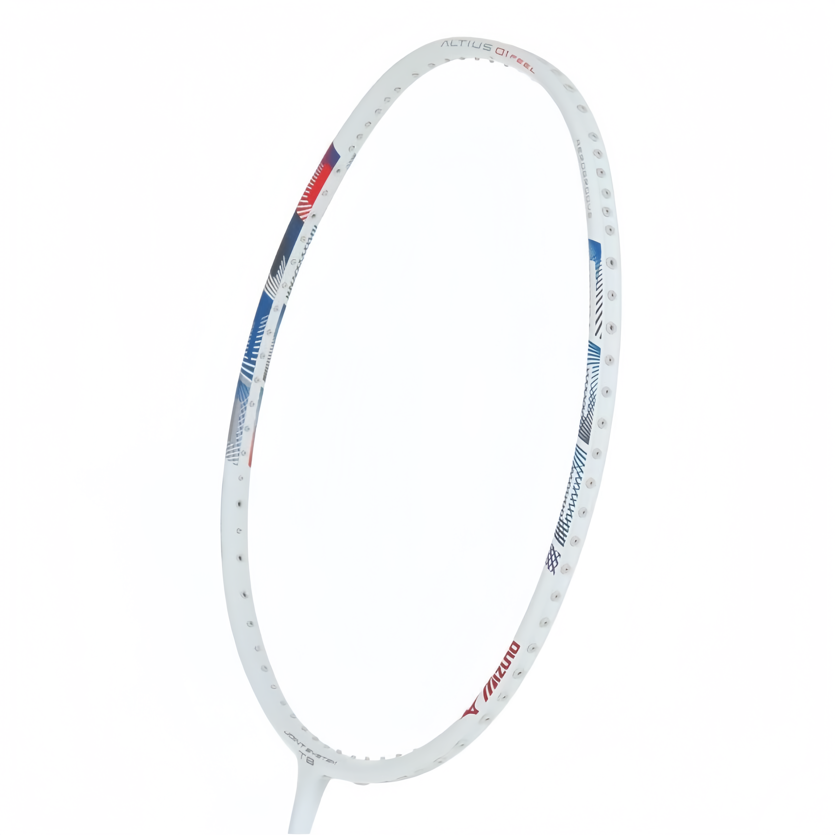 MIZUNO ALTIUS 01 FEEL (White/Red) 3U/G5 Badminton Racquet – Unstrung & Free Grip