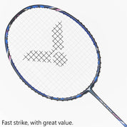 VICTOR AuraSpeed 90K II TD (ARS-90K II TD) Shock Blue Badminton Racquet - Gem Sports