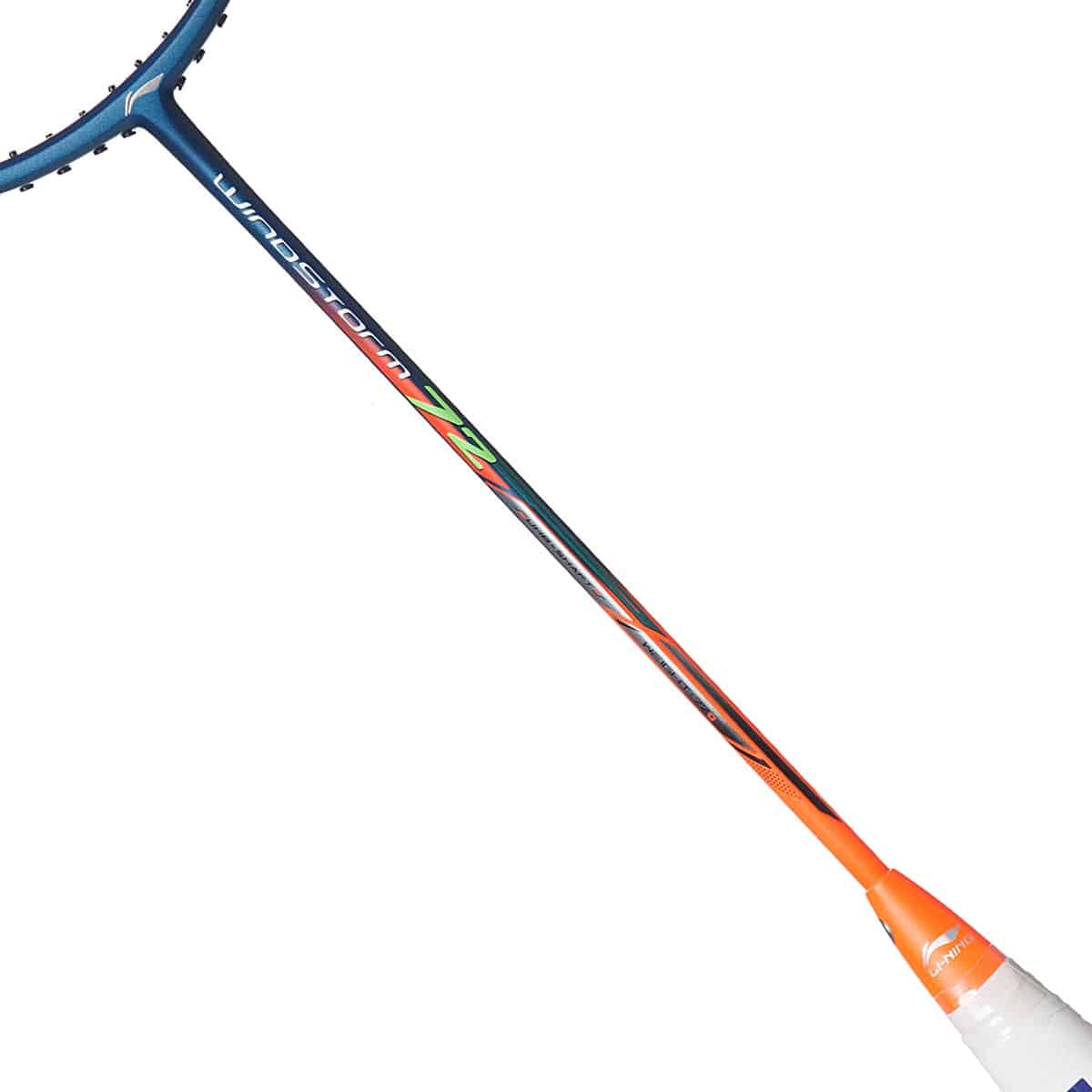 LI-NING WindStorm 72 Badminton Racquet Blue Orange - Gem Sports