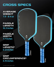 AMA SPORT Cross Pickleball Paddle Blue (USAPA Approved) - Gem Sports