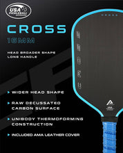 AMA SPORT Cross Pickleball Paddle Blue (USAPA Approved) - Gem Sports